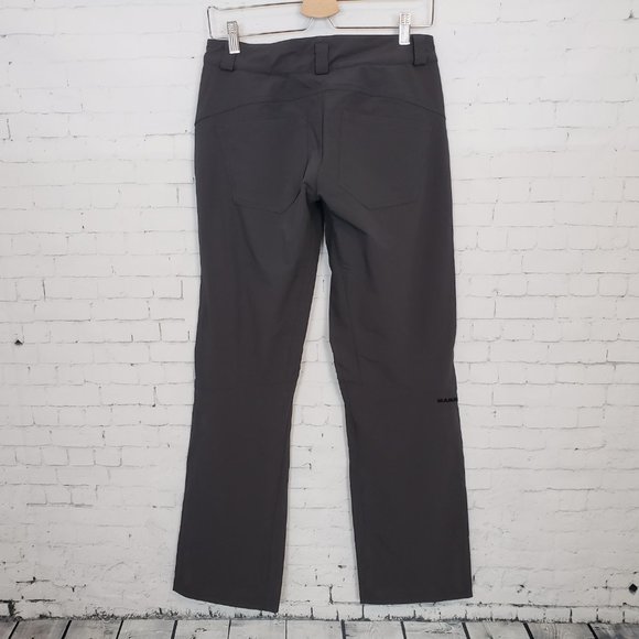 Mammut Traleika Soft Shell Pants Size 8 Dark Gray - Picture 6 of 9